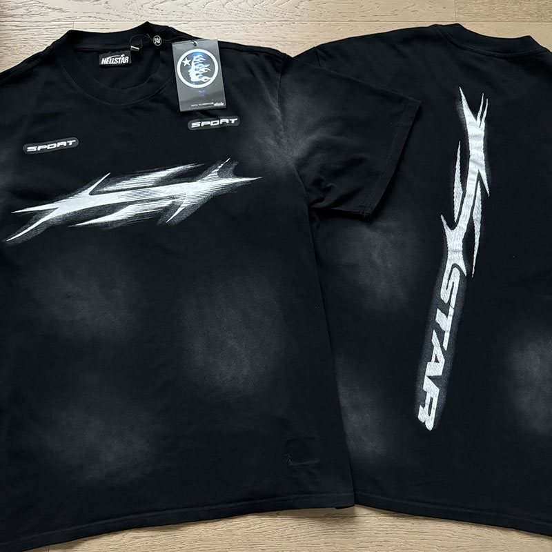 Hellstar Lightning Graphic T-Shirt & Shorts Set — comparison