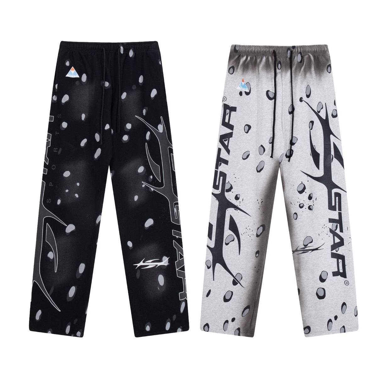 Hellstar 816 Splatter Graphic Sweatpants — comparison