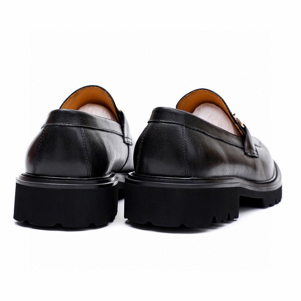 微商相册测试鞋子-Salvatore Ferragamo Black Bit Loafers — back