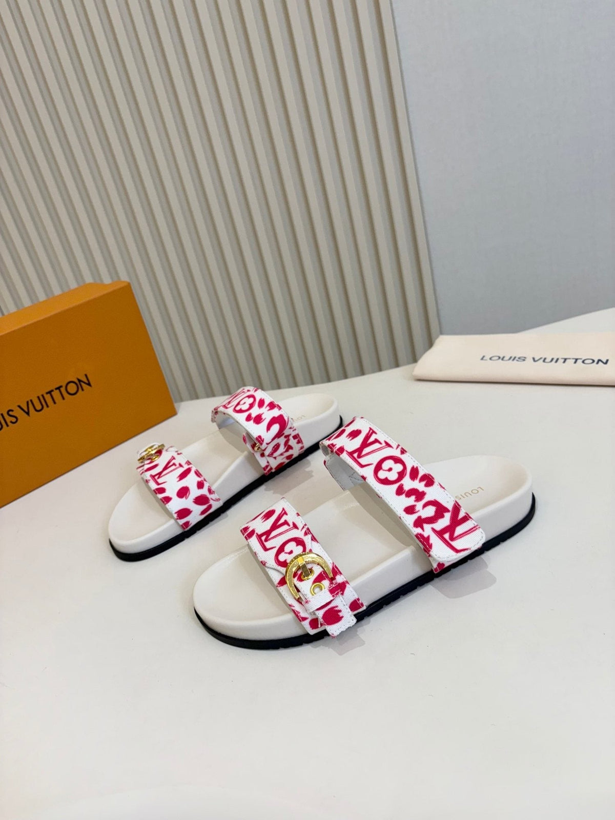 Louis Vuitton Double-Strap Slide Sandals — hero